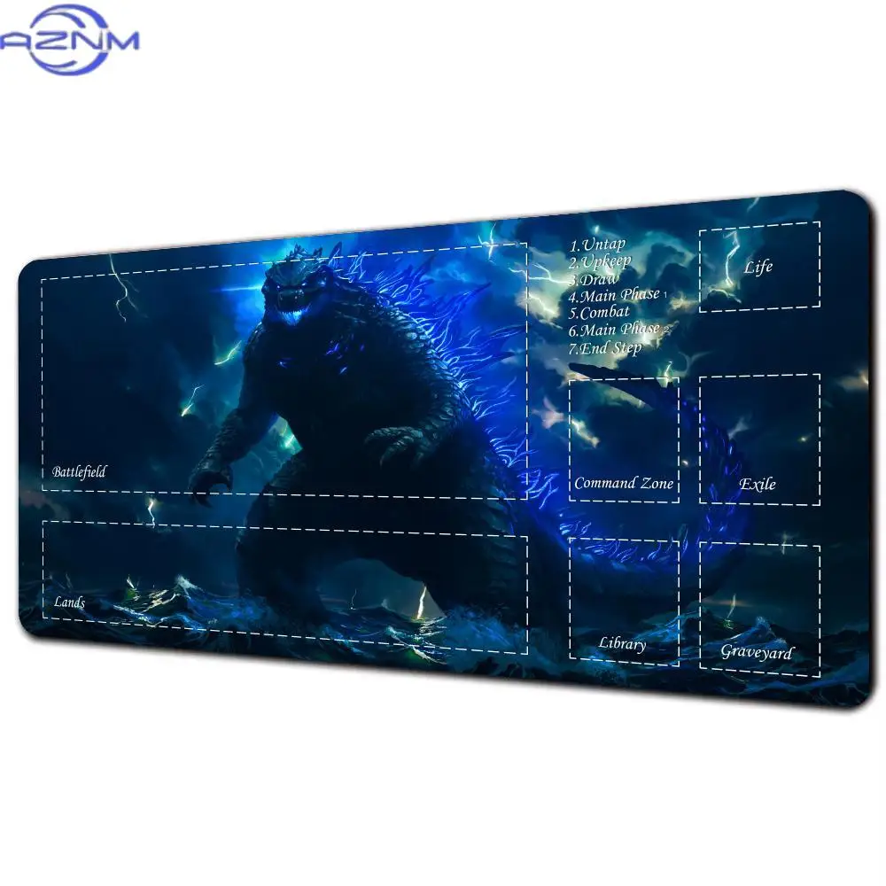 Magic Playmat card gaming mat with zone mtg playmat Starry sky and dragon Desk Mat keypad expansion mousepad rubber anti-slip
