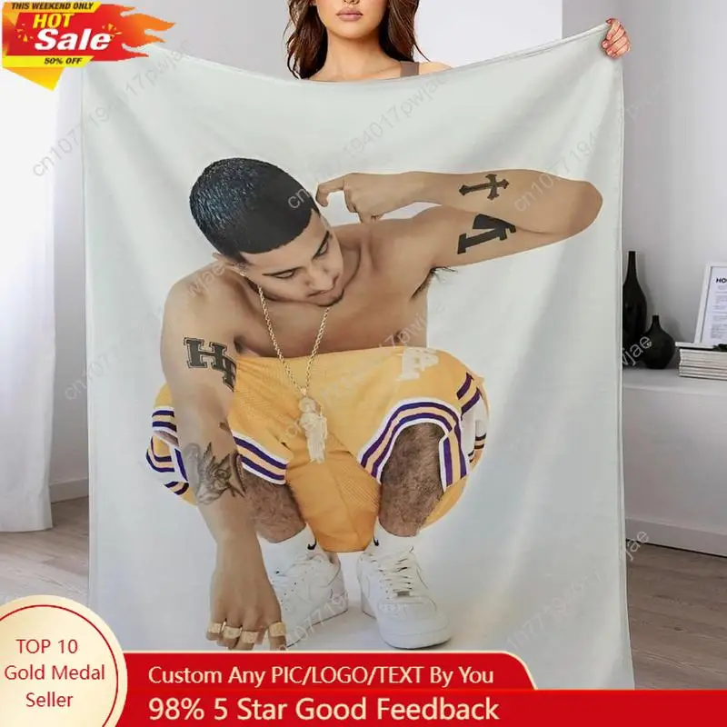 MoneySign من جلد الغزال الملصقات بطانية الصوف بطانية كل موسم استخدام مريحة أفخم خفيفة الوزن الفانيلا رمي البطانيات المخصصة