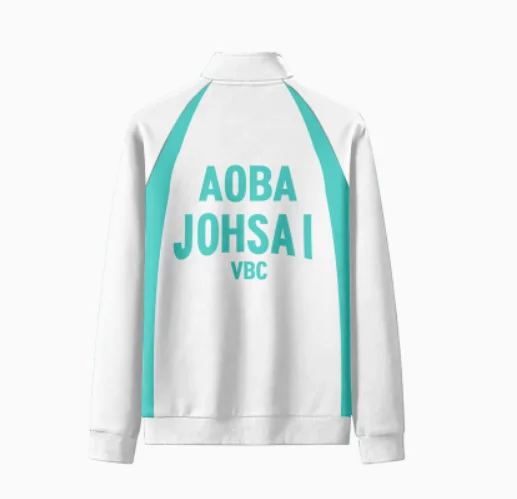 ¡Anime Haikyuu! Oikawa Tooru-Chaqueta de cuello alto para otoño e invierno, disfraz de Cosplay informal para estudiantes, abrigo suelto, Tops