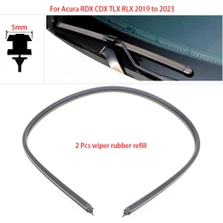 2Pcs Front Wiper Refill Rubber Blade For Acura RDX CDX TLX RLX 2016 2017 2018 2019 2020 2021 2022 Wiper Accessories