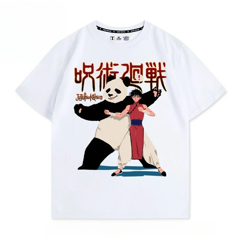 Jujutsu Kaisen Anime Panda Printed T-shirt Men's and Women's T-shirt Men's Top Sports T-shirt 2026 Summer New Tee