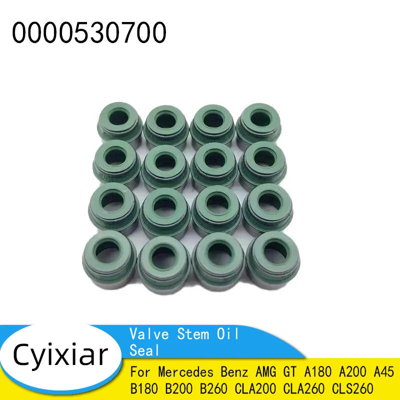 

Сальник штока клапана двигателя для Mercedes Benz AMG GT A180 A200 A45 B180 B200 B260 CLA200 CLA260 CLS260 A0000530700 0000530700