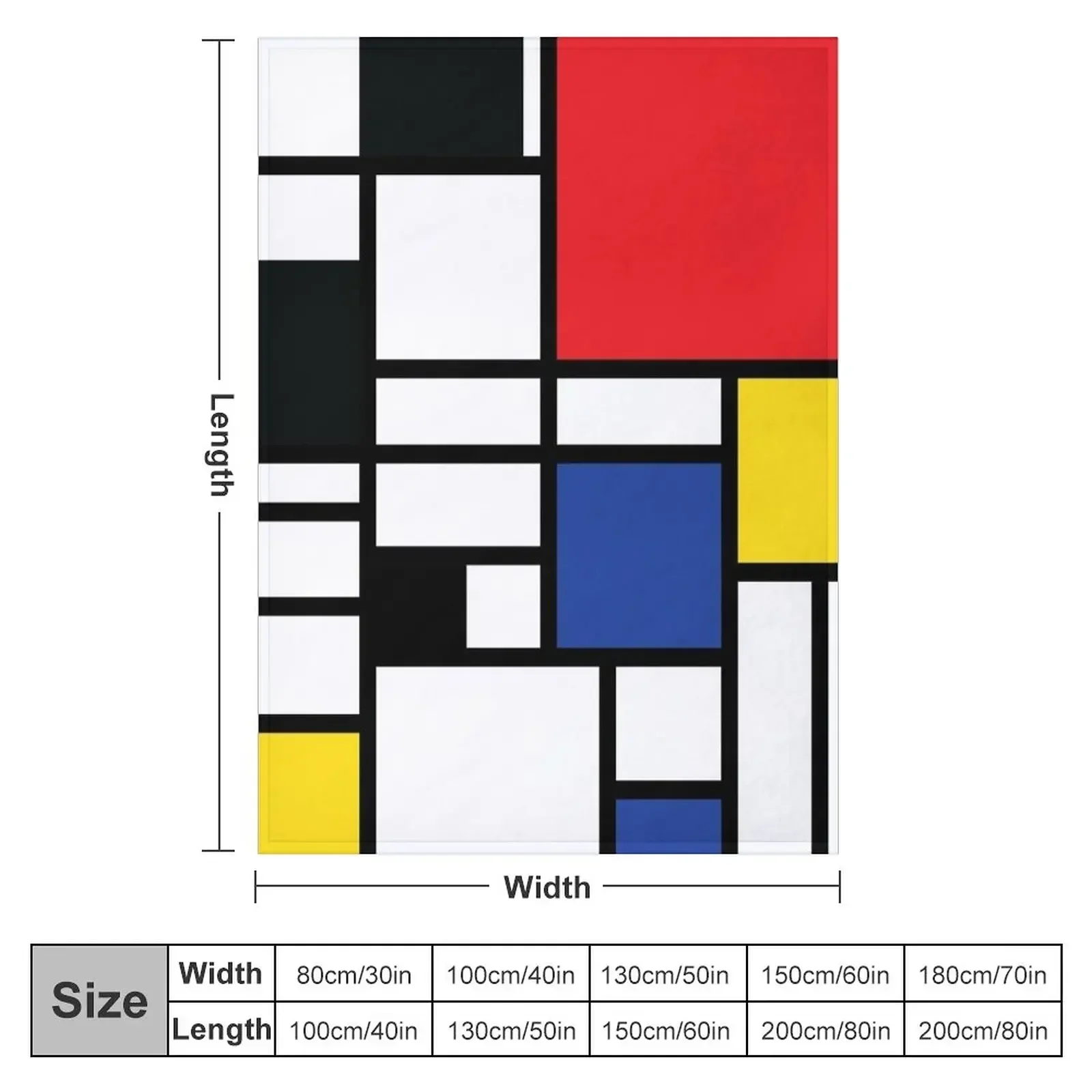 De Stijl #1 Throw Blanket Decorative Throw Camping Kid'S christmas gifts Blankets