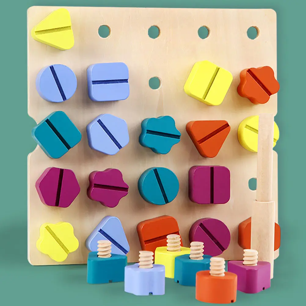 1set-wooden-screw-matching-board-children-educational-creative-parent-child-interaction-hand-eye-coordination-shape-color