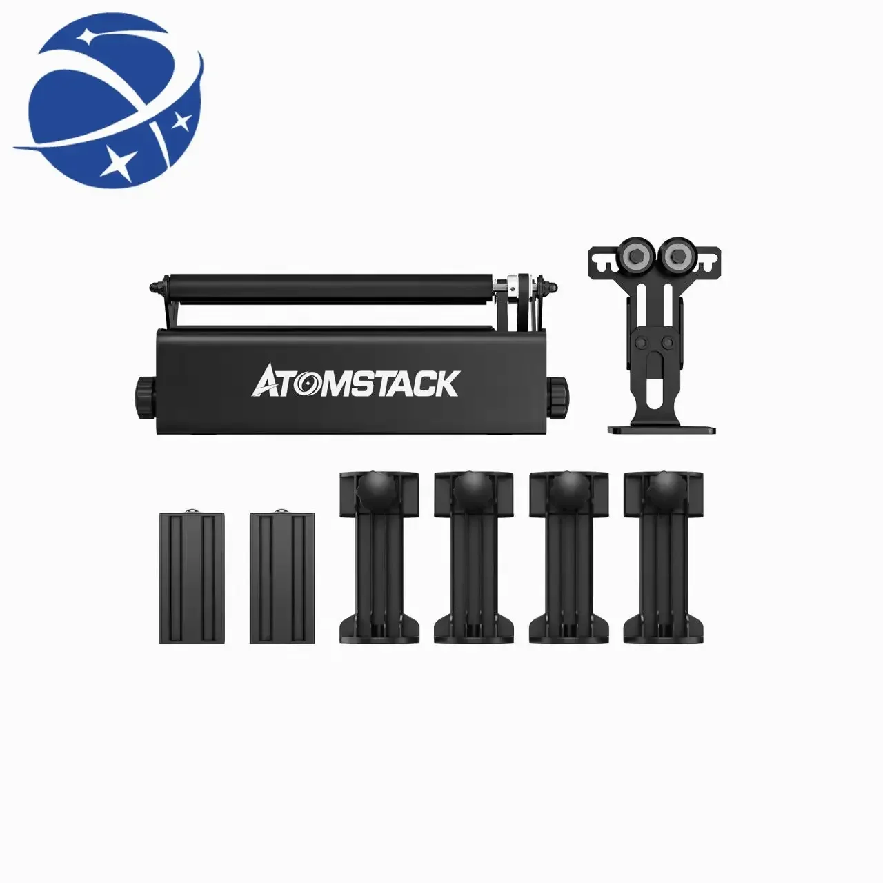 

yyhc Upgraded Atomstack R3 Pro Rotary Roller Laser Engraving Machine Module With Separable Support Frame and Extension Towers