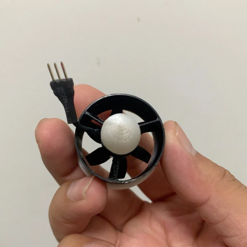 Pour modèle d'avion RC, ventilateur électrique à hélice ductée (EDF) à haut débit de 30 mm, coque imprimée en 3D, accessoires modifiés compatibles avec F-16/F-22.
