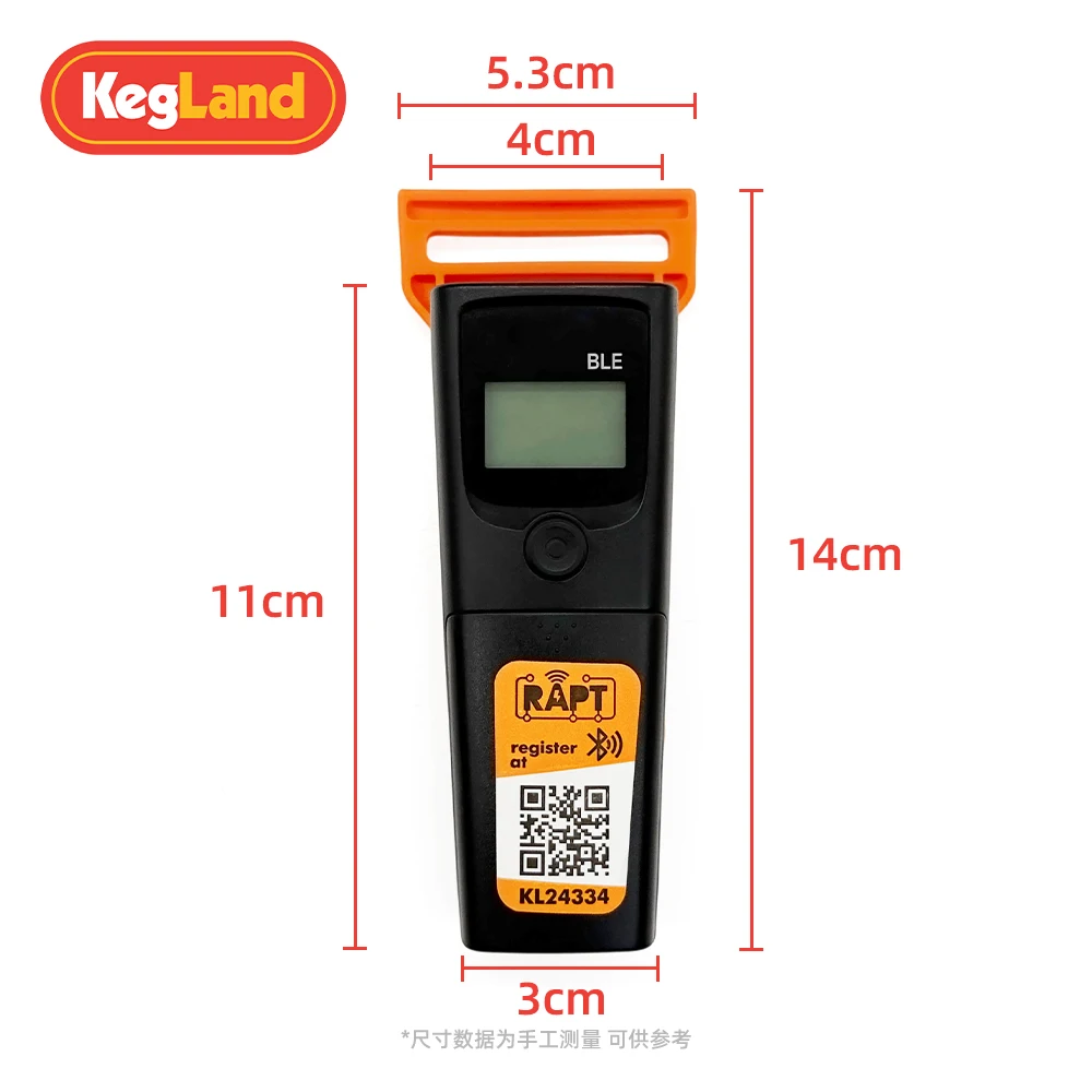 كيغدة RAPT-بلوتوث ميزان الحرارة-20 إلى 300C - 20 سنتيمتر HTC التحقيق (بدون بطاريات) البيرة البيرة