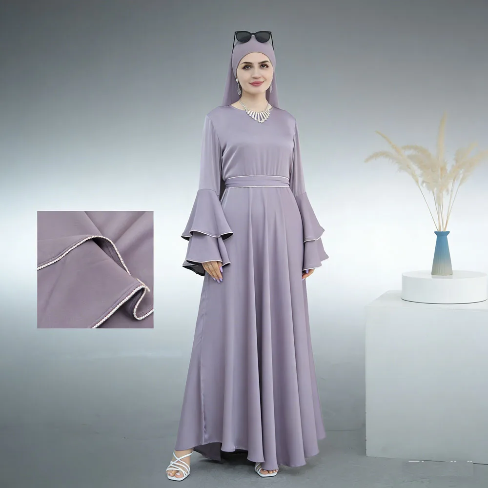 

Праздничные мусульманские платья-джеллабы для скромных женщин: вечерние наряды с расклешенными рукавами, дубайские абайи, турецкие кафтаны, исламские джалабии для вечерних мероприятий