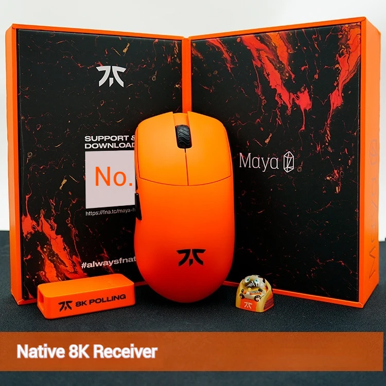 Fnatic Maya X Wireless 8K Receiver Dual Mode Lightweight 3950 Gaming Mouse Gaming Office Portable Laptop Desktop  Valoran