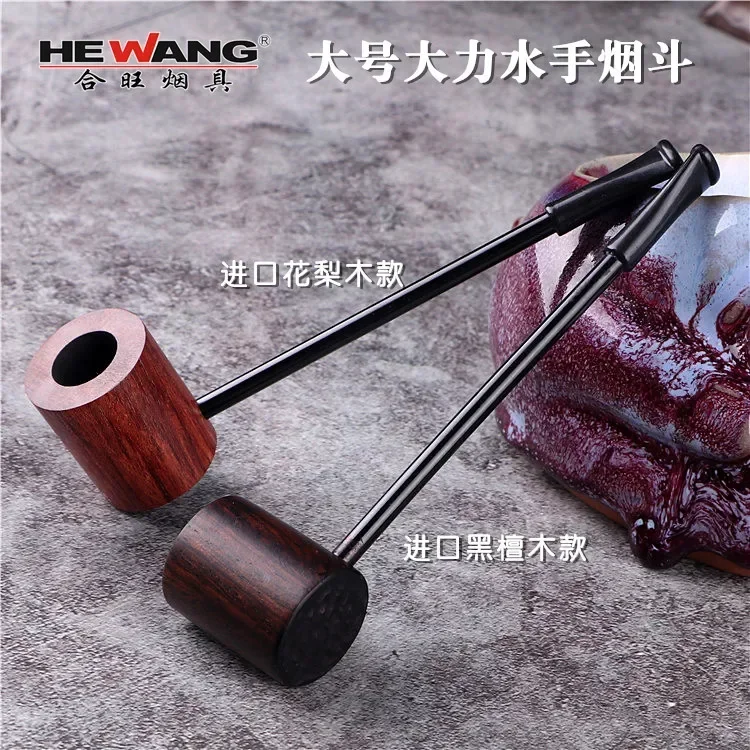 Black Ebony Solid Wood, Popeye Small Tobacco Mouthpiece, and Bucket