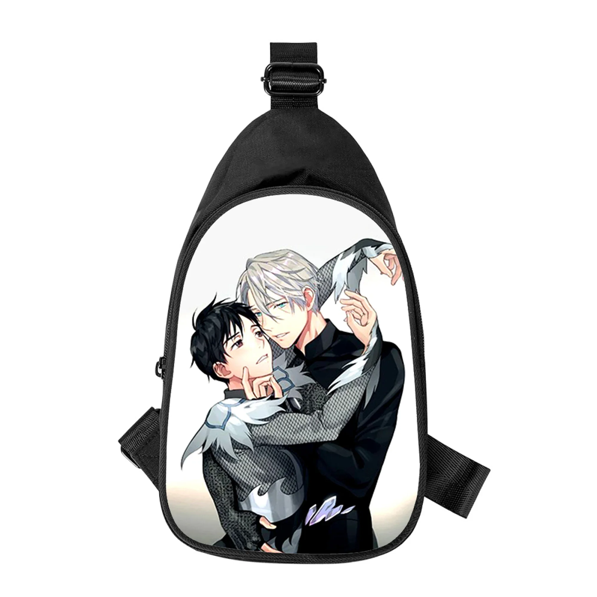 Anime Yuri on Ice 3D Print New Men Cross Chest Bag Diagonally Women Shoulder Bag Husband School Waist Pack Male chest pack