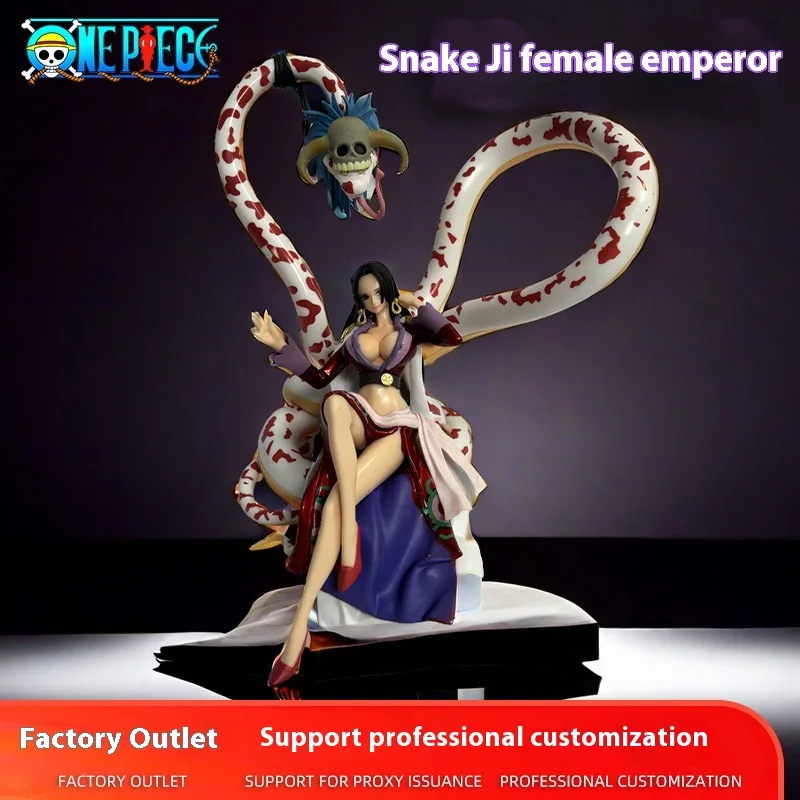 20cm One Piece King Snake Empress Handmade Model Snake Concubine Hancock Model Anime Handmade Model Collectible