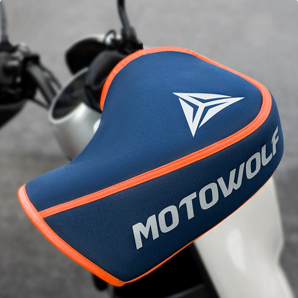 Thick Motorcycle Handlebar Muffs Protective Motorcycle Scooter ATV UTV Winter Warmer Gloves Grip Handle Bar Muff Rainproof Warm