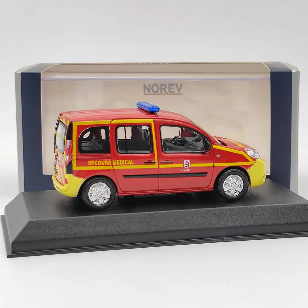 Norev 1/43 Kangoo SECOURS SANTE POMPIERS 2013 Red Diecast Models Car Limited Collection Auto Toys Gift