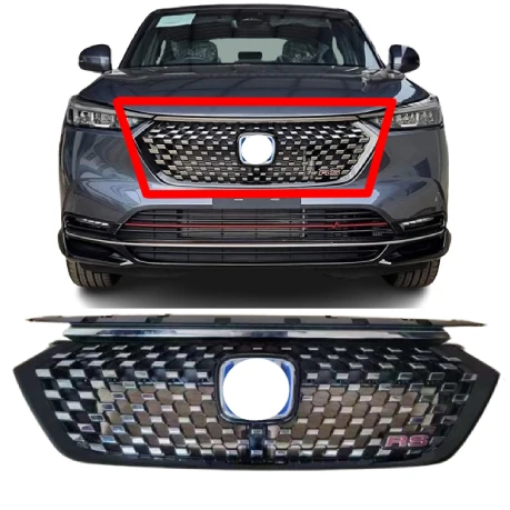 

Car RS Style Front Center Grille for Hr-v HRV 2021 2022custom
