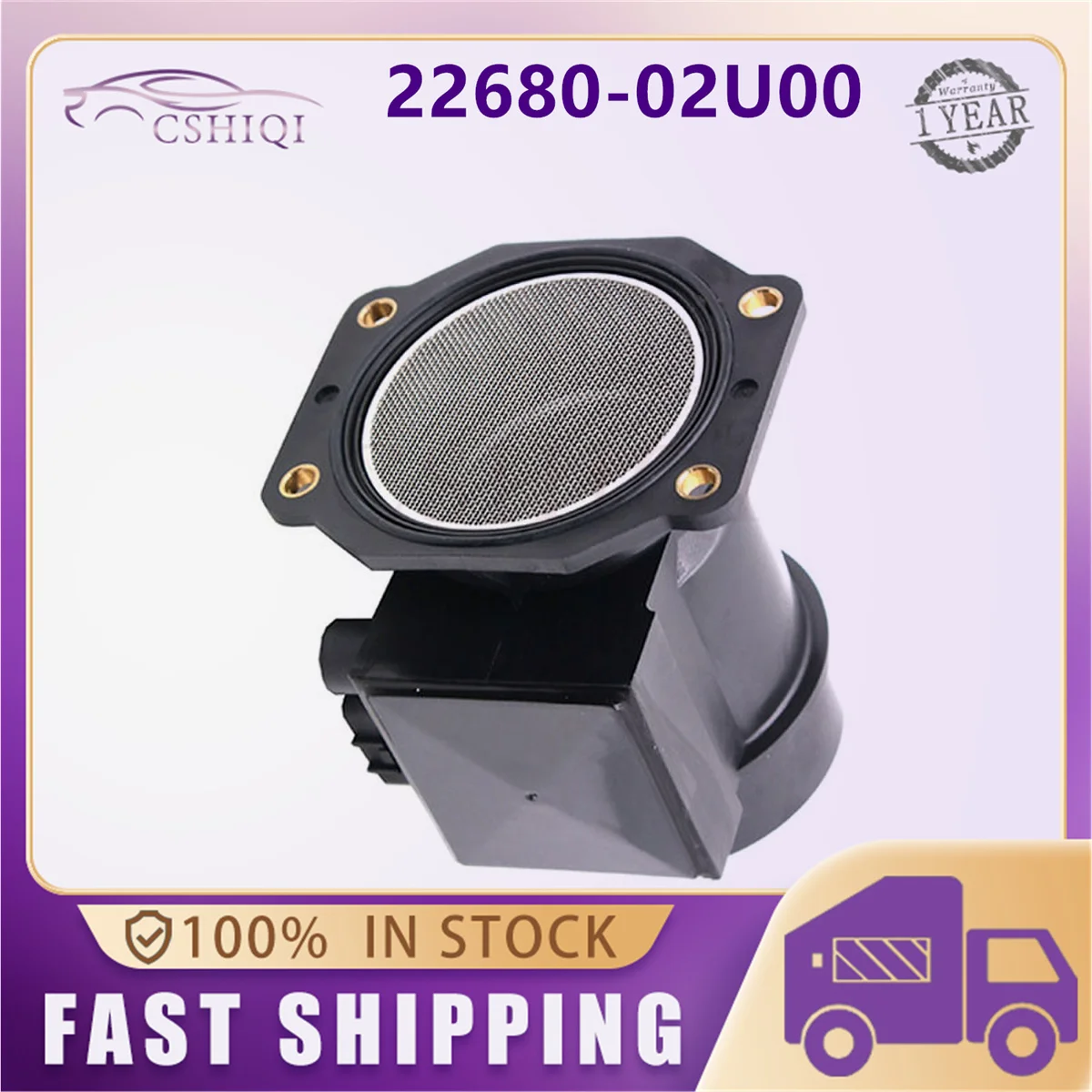 22680-02U00 MAF Mass Air Flow Sensor 22680 02U00 A36-000 J60 For Nissan Skyline R32 R33 RB20E RB20DET 1989-1997 Auto Parts