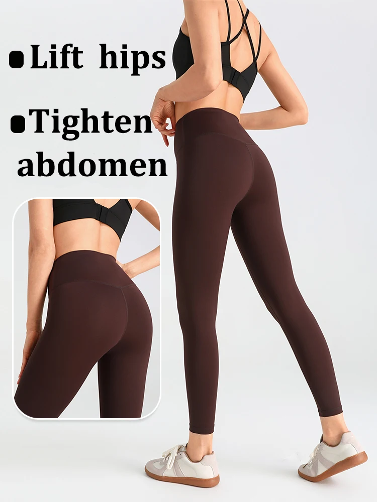 CZGUKE Damen High-Waist Hüftliftende Sommer Nahtlose Modische Eng Anliegende Fitness-Laufhose für Training