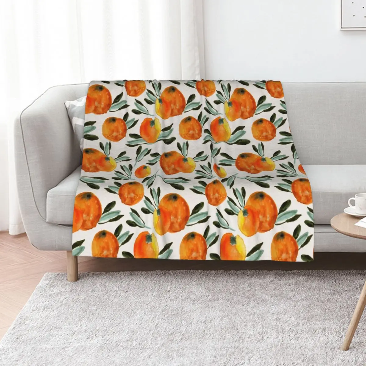 Sunny orange Throw Blanket Luxury Brand heavy to sleep Decoratives Furrys Blankets For Sofas Hairys Blankets