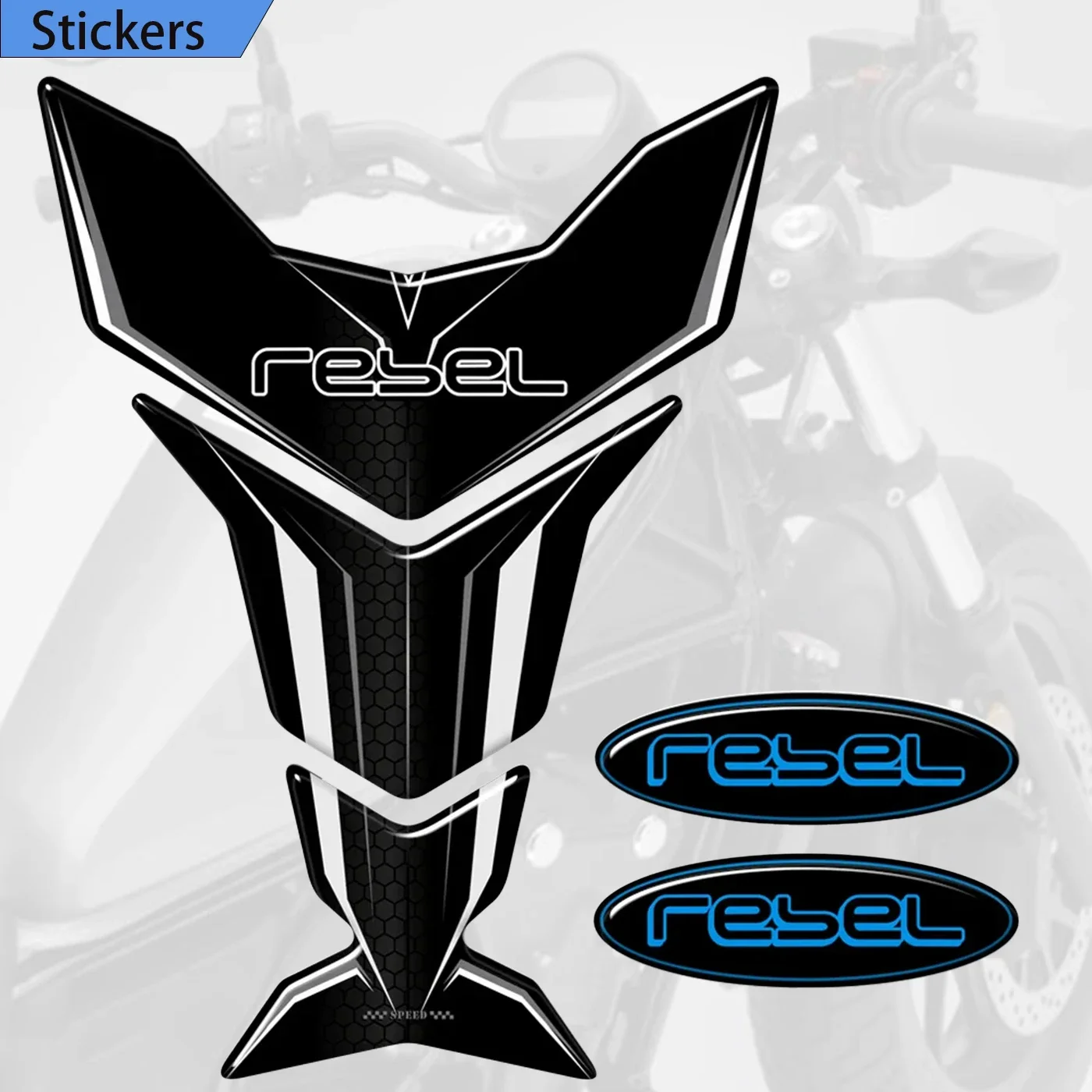 

For HONDA Rebel CMX CM 500 CMX500 CM500 Rebel500 Tank Pad Stickers decal Adhesice Protector 2018 2019 2020 2021