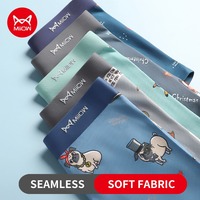 MiiOW 3/4Pcs Sexy Men Underwear Boxers Shorts Animal Print Boxershorts Cotton Underpants Breathable Plus Boxer Soft Panties Male