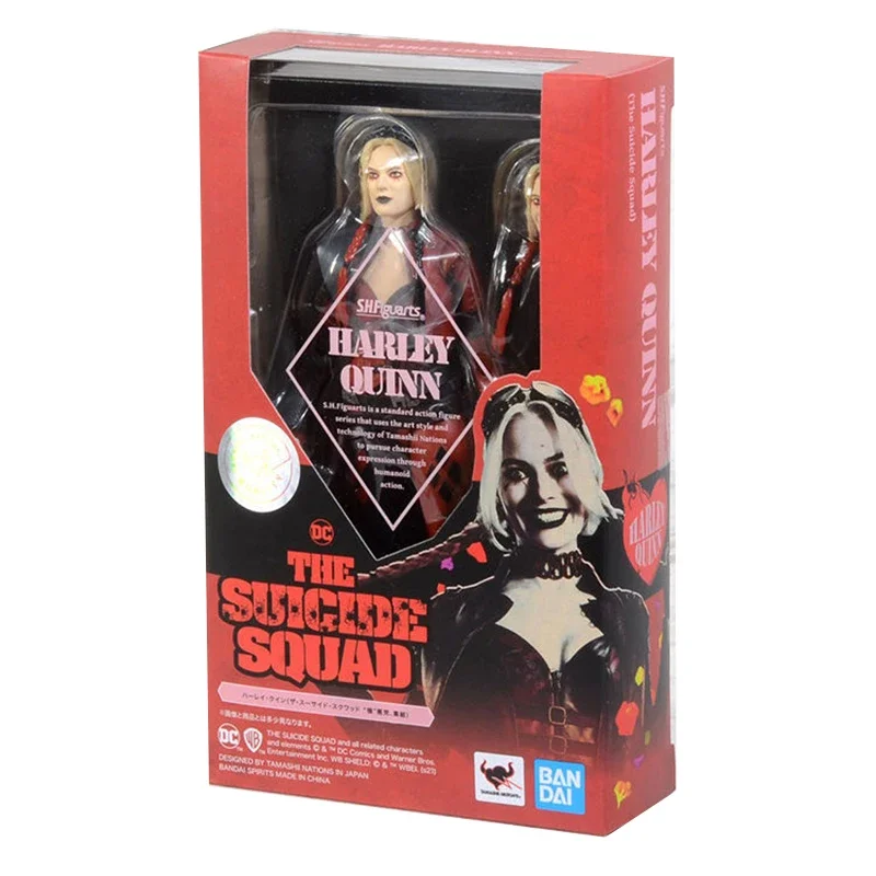 Bandai SHF Original Harley Quinn The Suicide Squad  Figures Toys Boys /Girls /Kids /Christmas Gift Collectible Model Ornaments