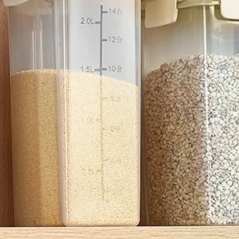 Reusable Laundry Detergent Dispenser Sealed Storage Container For Grain And Miscellaneous Grain Storage Tank Kitchen Storage Box view 2