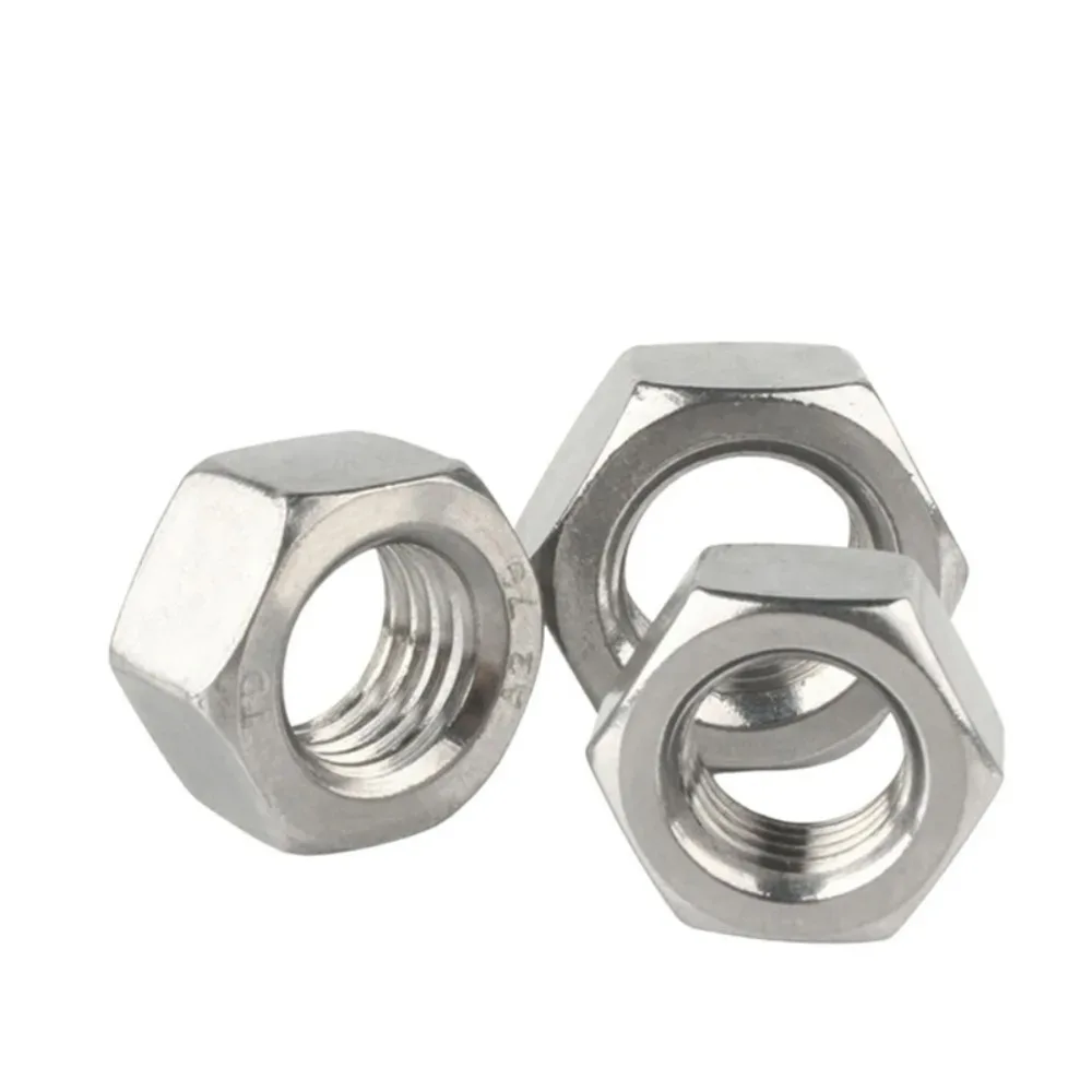 M1 M1.2 M1.4 M1.6 M2 M2.5 M3 M3.5 M4 M5 M6 M8 M10 M12 M14 M16 M20 A2-70 304 Stainless Steel Hex Hexagon Nuts