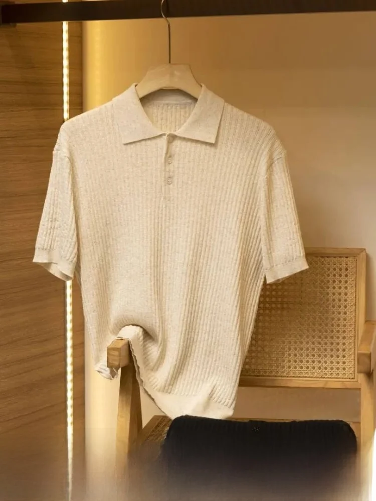 

Льняная рубашка в итальянском стиле, мужская повседневная дышащая рубашка с короткими рукавами, весна-лето, новое поступление, универсальная мужская рубашка