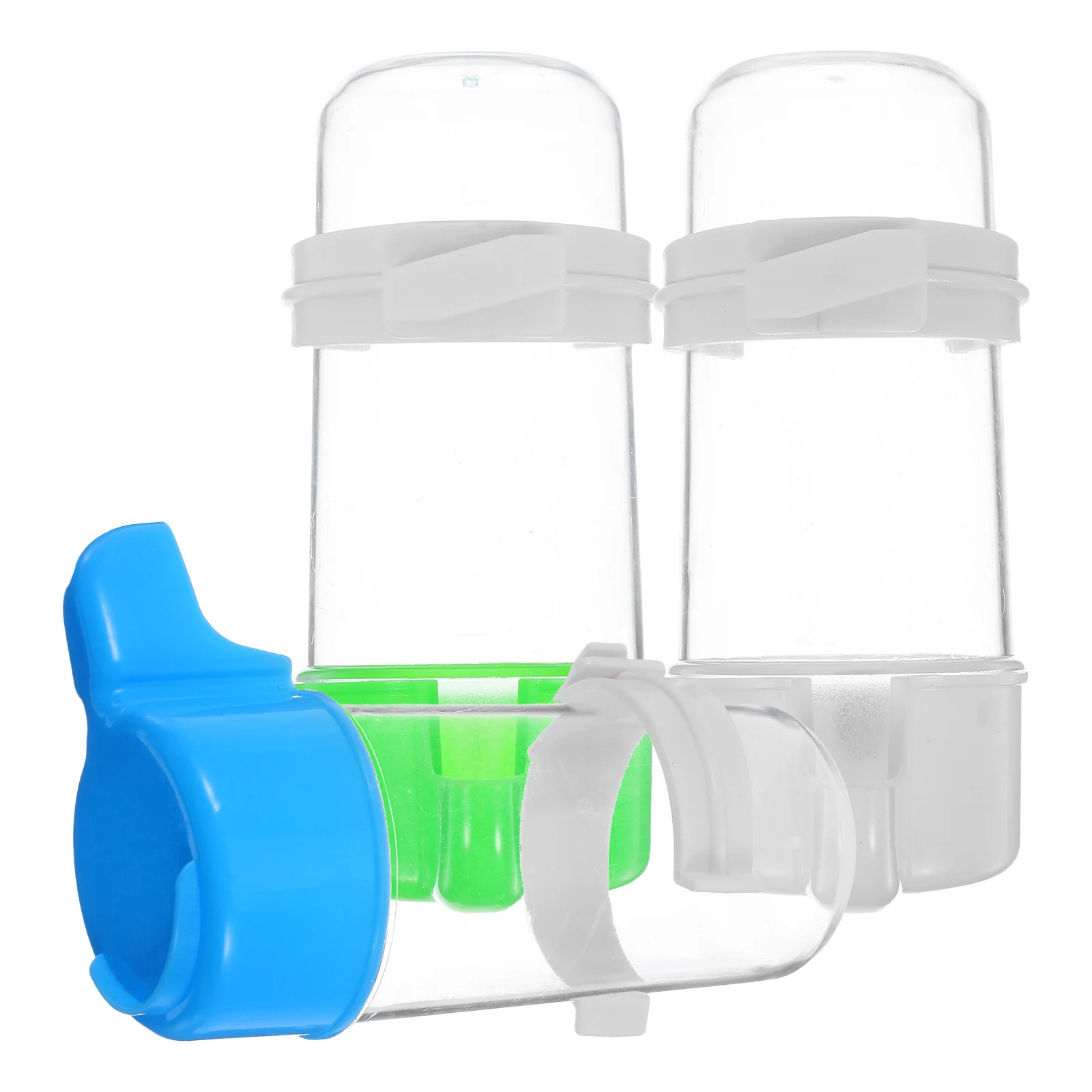 

3 Pcs Parrot Automatic Water Feeder Bird Feeders for Parakeets Dispenser Cage Kit Pet Bowl