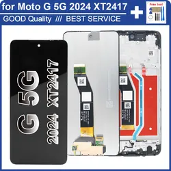 New LCD for Motorola Moto G 5G 2024 XT2417 LCD Display Touch Screen Digiziter Replacement for Moto G 5G 2024 XT2417-1-2-3-4