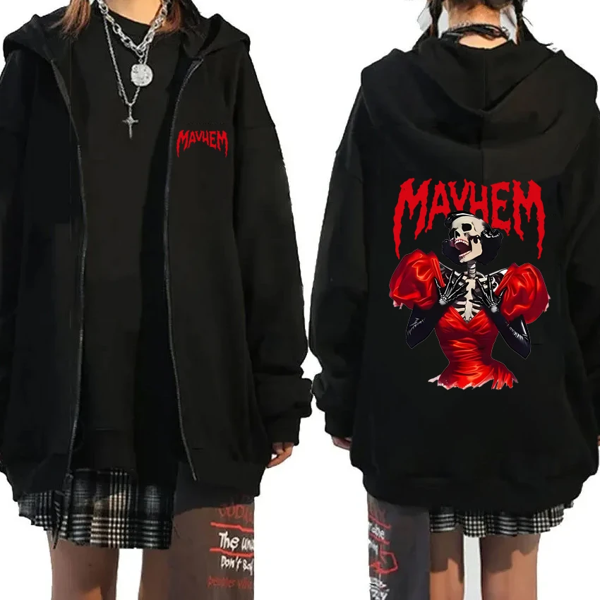 

Singer Lady Gaga Mayhem Double Sided printed Fashion T shirt Unisex vintage Hip Hop streetwear Men Women short sleeve T-shirts