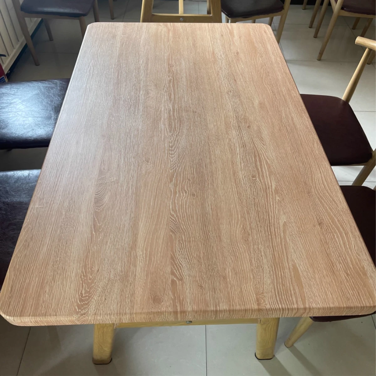 

1 Roll Pvc Oil-proof Wood Grain Sticker Self-adhesive Wallpaper For Kitchen Countertop Furniture Cabinet Table Wall Renovation