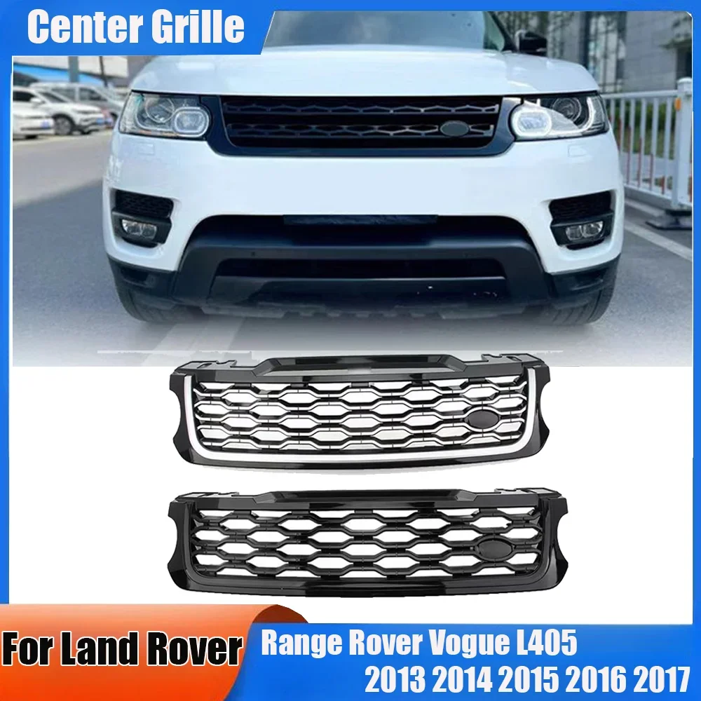 Front Bumper Upper Air Intake Grille for Land Rover Range Rover Vogue L405 2013 2014 2015 2016 2017 Racing Grills Body Kit Parts