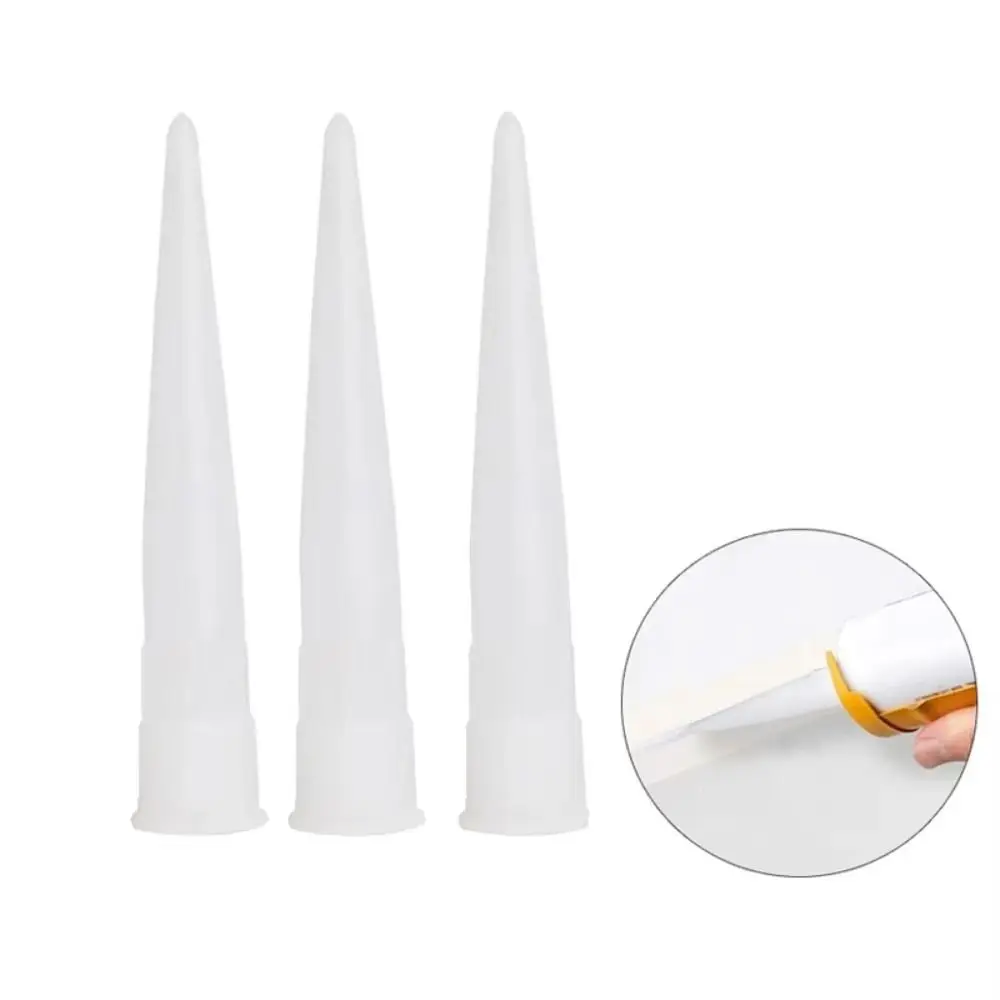 

20 Pcs Universal Glass Glue Nozzles Handy DIY Tool Plastic Sealant Nozzle Durable Portable Sealant Cover Home Construction Tools
