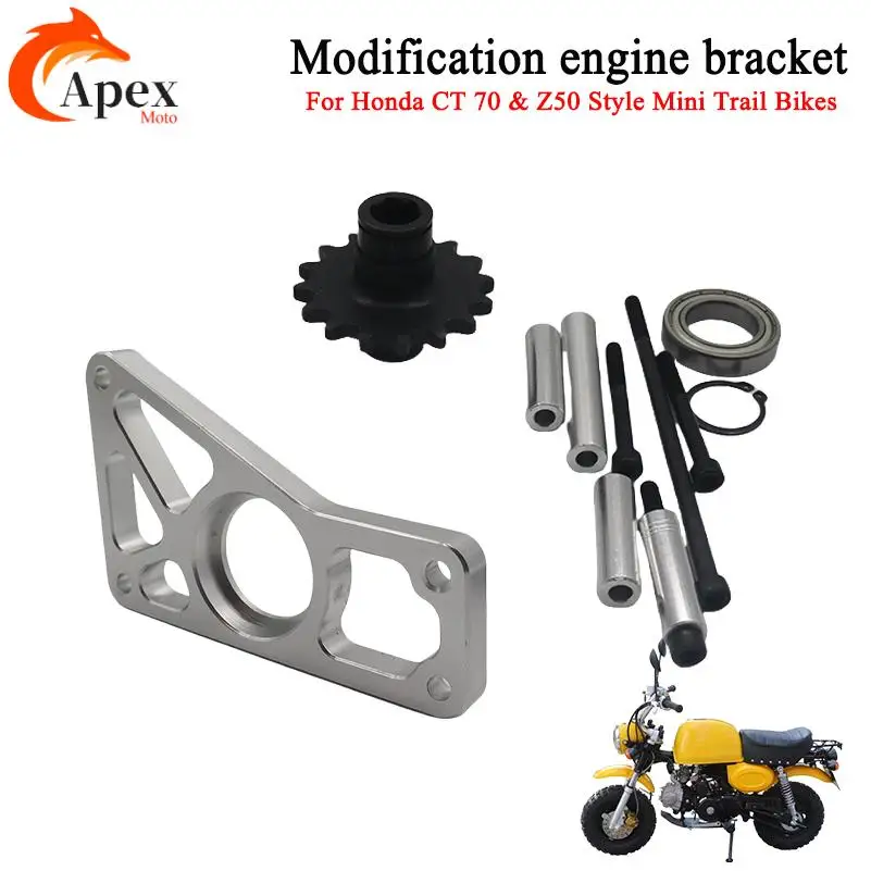 supporto-motore-per-modifica-freno-a-disco-sull'asse-posteriore-per-moto-mini-trail-stile-honda-ct-70-e-z50