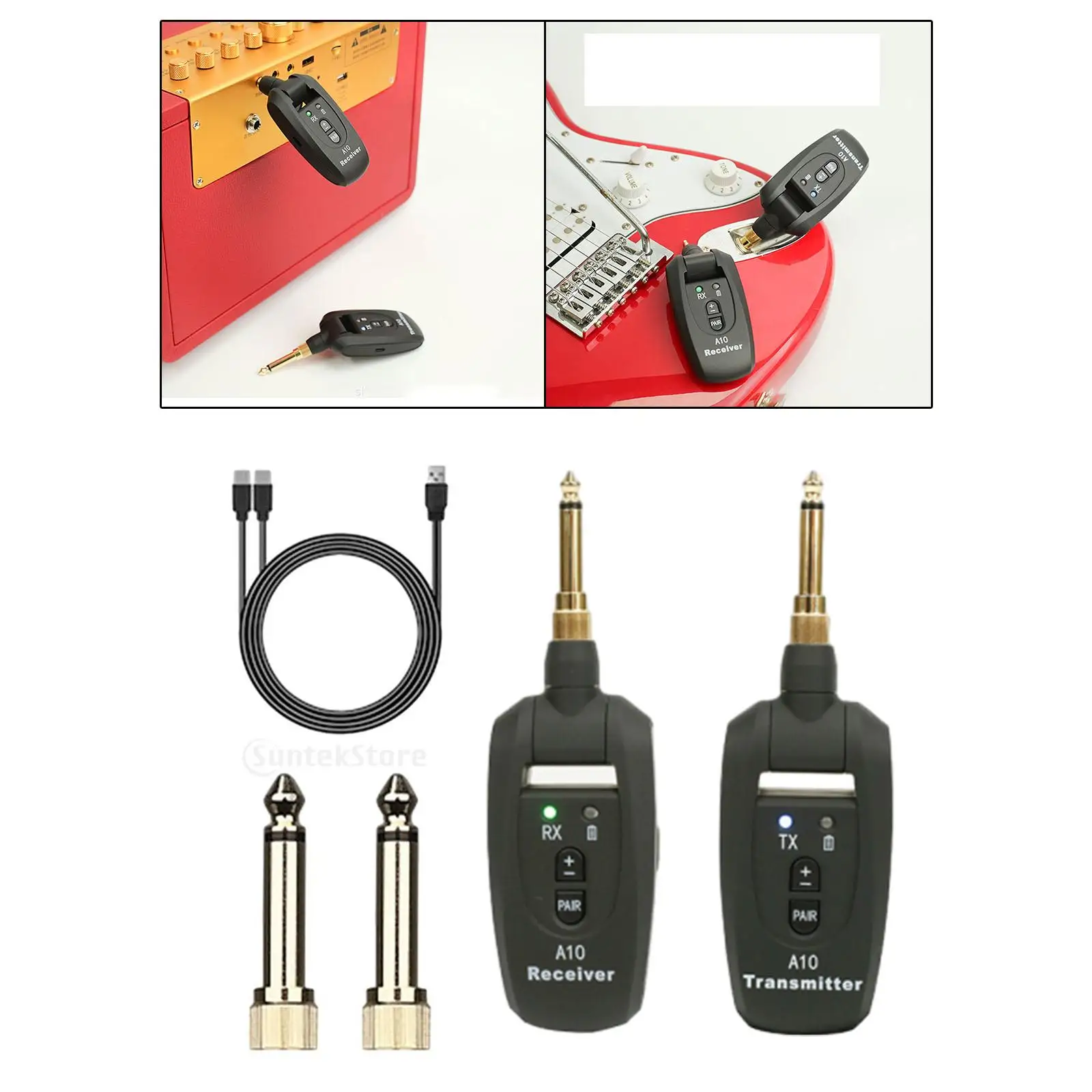 

Digital Wireless Guitar System Guitar Rechargeable for Acoustic Bass Guitar