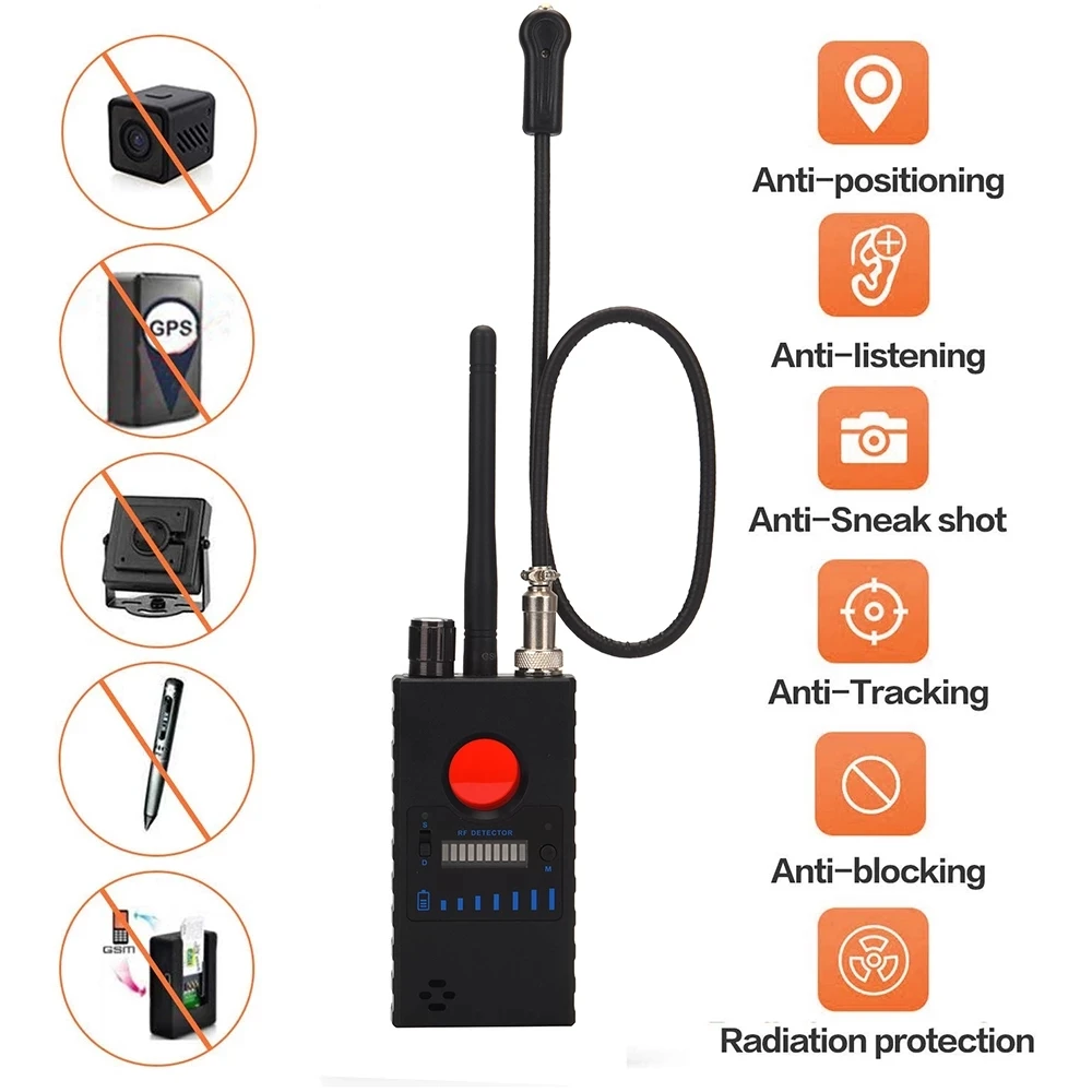 

G328 Anti Spy Camera Bug RF Signal Detects Wireless Anti Candid Camera GPS Tracker High Sensitivity GSM Device Finder Radio Scan