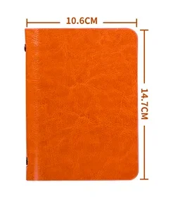 Imagem -06 - Mini Notebook pu Capa a6 Bolso Anéis Planejador Fichário Folha Solta Diário Viajantes Revistas Memo Pad