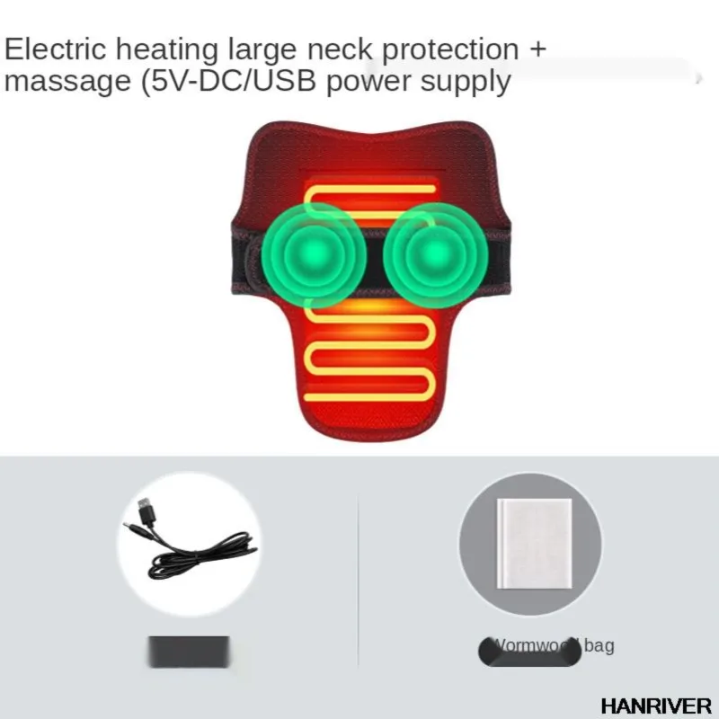 USB far-infrared heating protect cervical vertebra with hot charging car home hot compress neck with neck warm neck