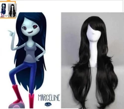 Fashion jewelry Wig Adventure time Marceline the Vampire Queen long Black wavy curly Cosplay Wig