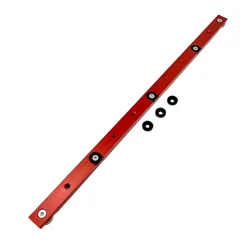 Carpintaria vermelha T-Track Slider, Miter Bar, trilho deslizante, Serra de mesa, bitola Rod, limite