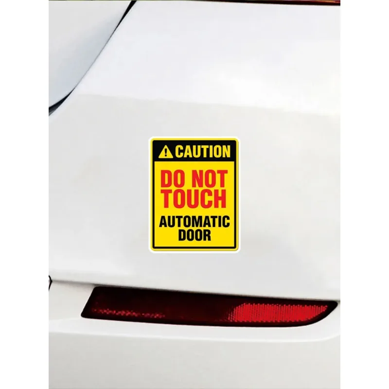 Self-adhesive Decal For Do Not Touch Automatic Door Car Sticker Waterproof Auto Decors on Bumper Rear Window Laptop PVC KK