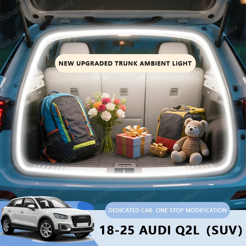 

For 2018-2025 AUDI Q2L(SUV) trunk light modification light Atmosphere lights White warm white Rear Trunk LED Light Bar