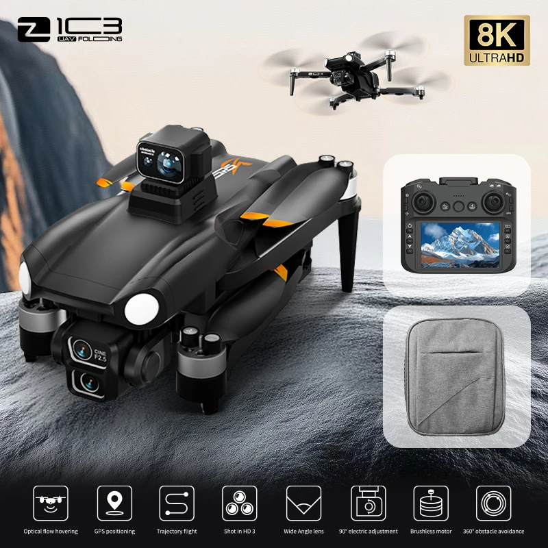 

Z103 ultra drone professional 8k 4 axis lens dual camera hd 5g gps wifi fpv eis rc drone laser avoid obstacles quadcopter toyS