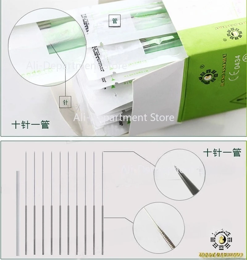 

500 шт. в коробке, китайская игла для акупунктуры Old Way, одноразовая игла для красоты, акупрессура, массаж с трубкой