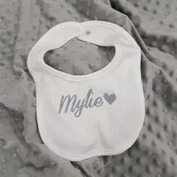 Name Personalized Cotton Baby bib Newborn Baby Saliva Towel Funny Birthday Gift For Baby Boys and Girls shower gift