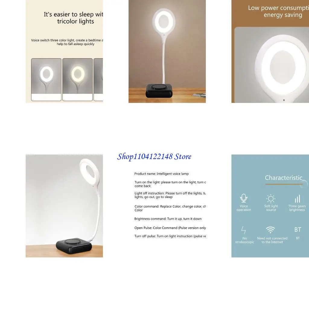 

P9FA USB Bendable Reading Learning Bedside LED Lamp Foldable Non Lamp