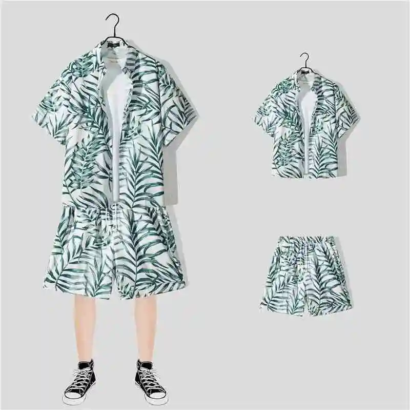 

Summer 2025 Hawaiian Shirt Suit Men 3d Anime Cartoon Pig Men's T-shirt Beach Oversized Funny Blouse Womens Clothes Streetwear
