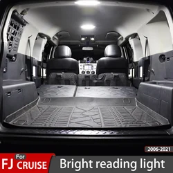 4Pcs/Set For Toyota FJ Cruiser High Brightness Reading Lamp Car Front/Middle Row Reading Light Interior LED Trunk Reading Light