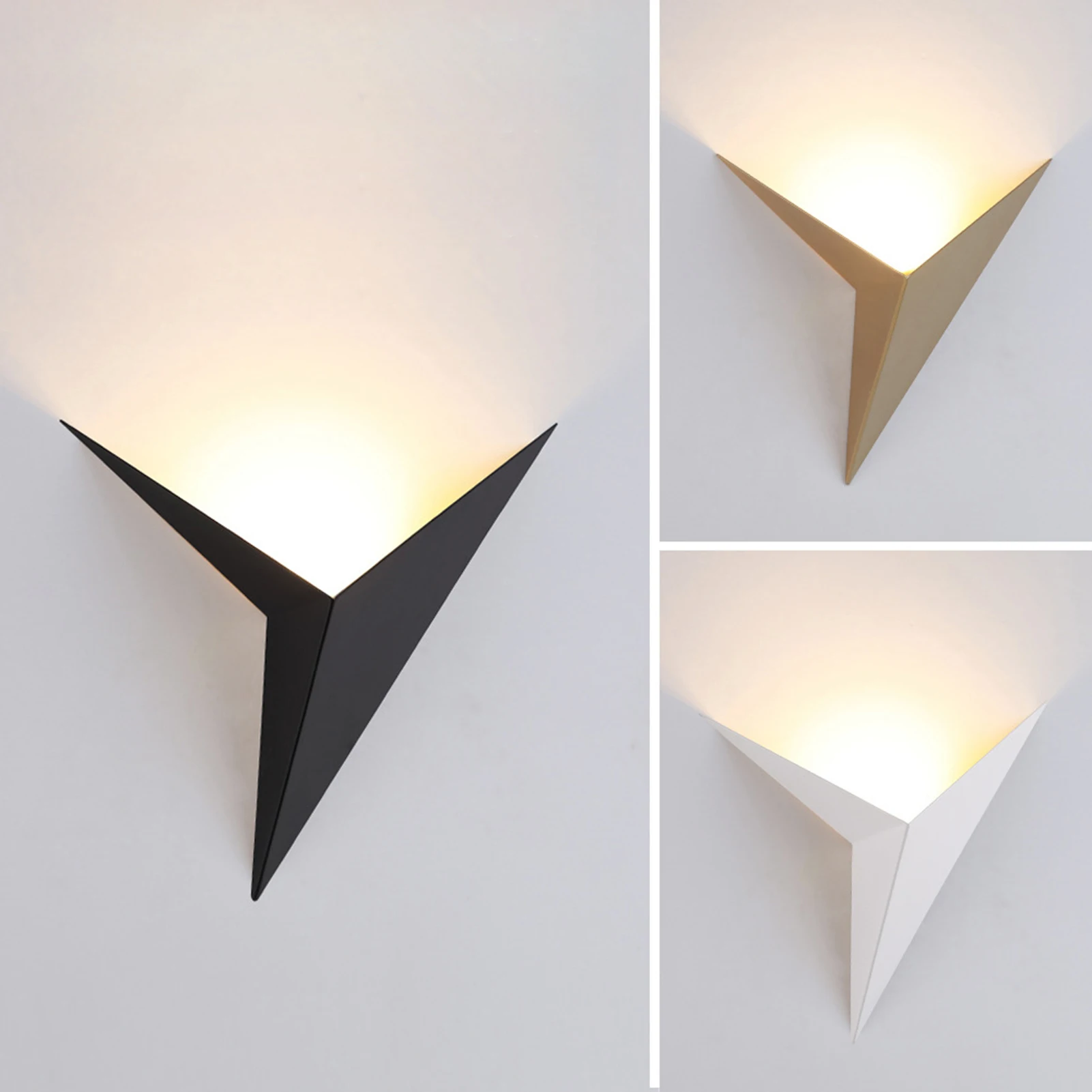 Modern Wall Lamp For Balcony Bedroom Bedside Triangle Shape Home Room Decor LED Wall Sconce Garden Light светильник на стену